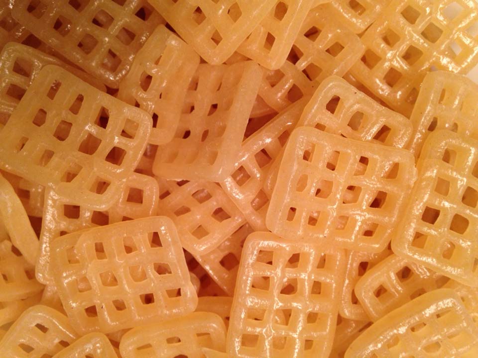 Kaktus potato checkers chip snacks before cooking